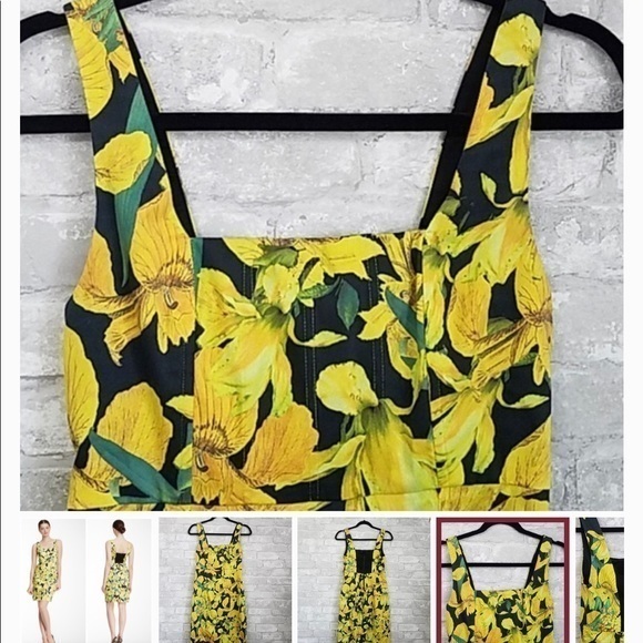 Alice and Olivia yellow flow dress - Picture 4 of 8